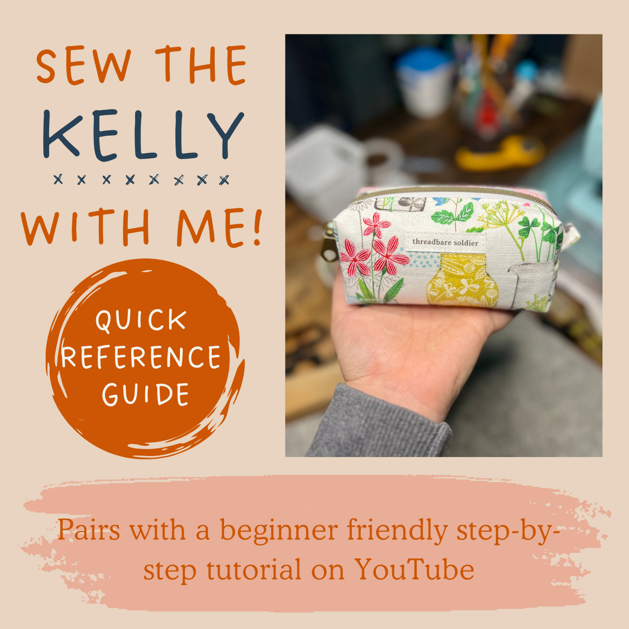 Digital Instruction Sheet for the Kelly/Gabe Boxy Bag