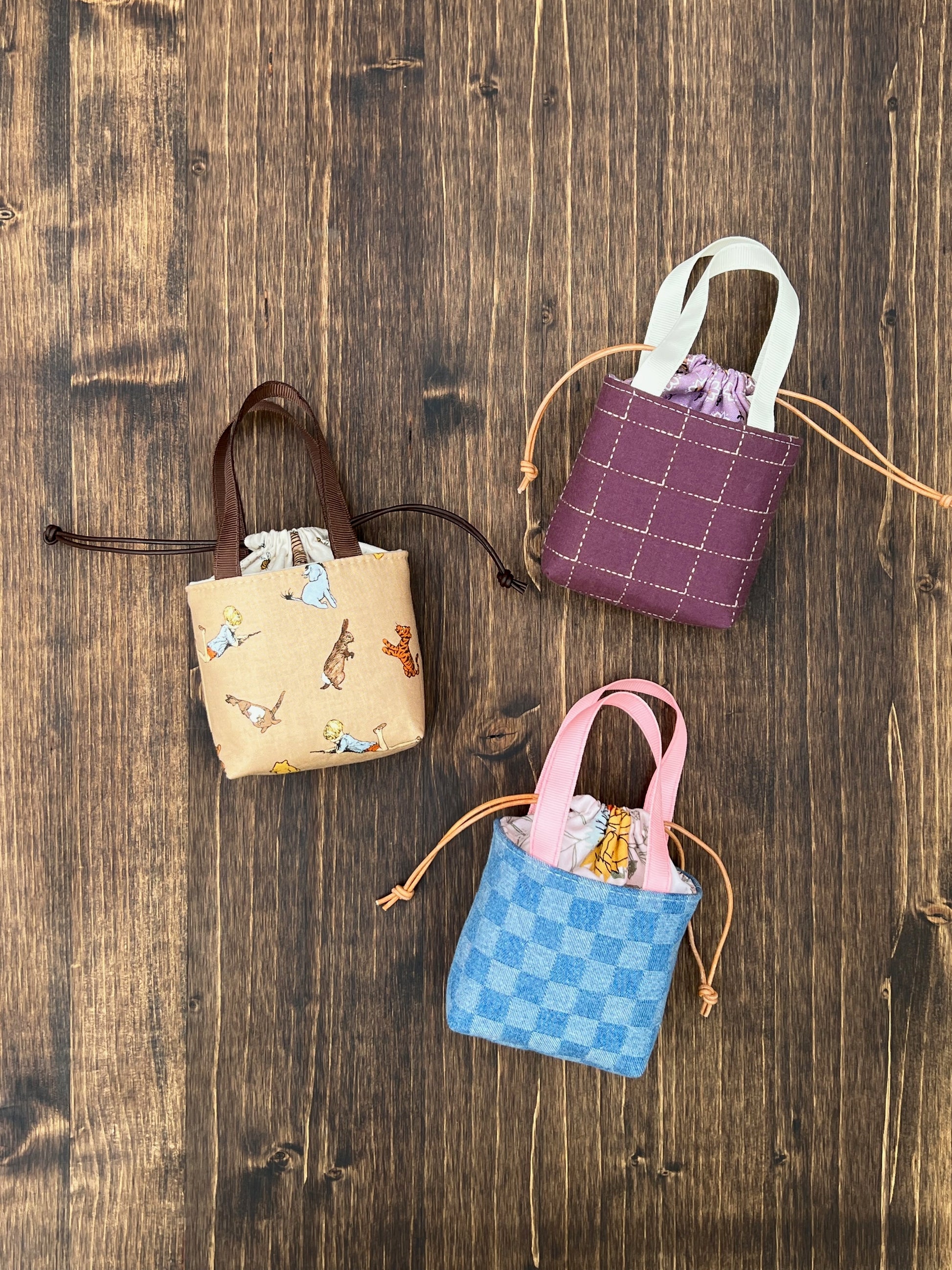 Mini Drawstring Tote